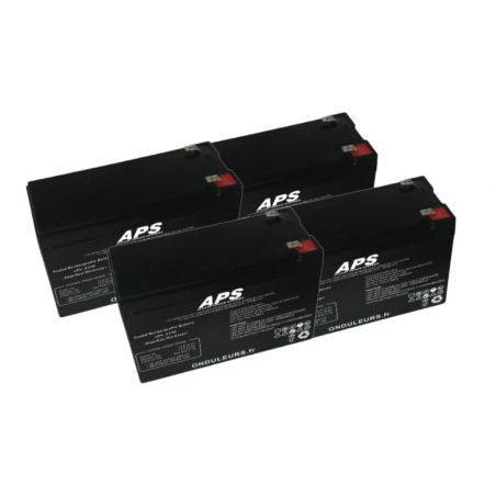 BATD124 - Kit batteries pour onduleur APC / DELL Smart-UPS 1400 RM3U DL1400RM